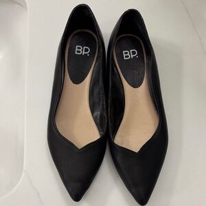 BP Black Pointed Toe Women's Flats